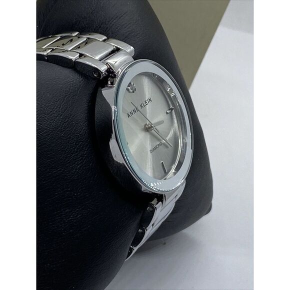 Anne Klein AK/1363 Women's Silver Metal Bracelet Analog Dial Quartz Watch UB128 - Picture 5 of 12